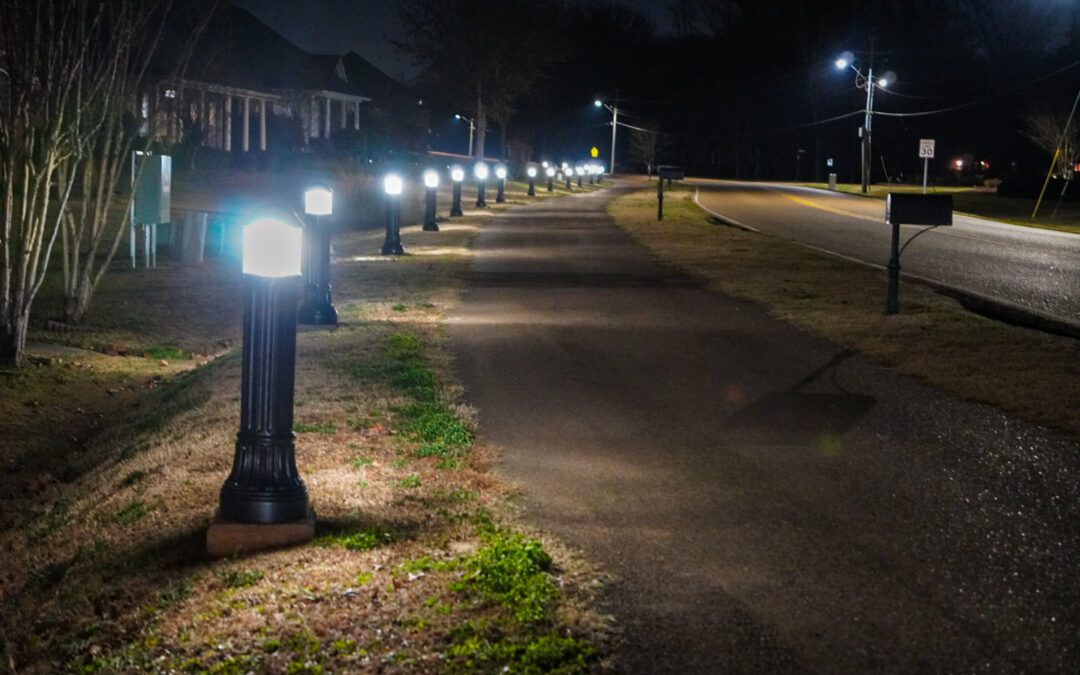 Dimmers Installed Along Arrow Drive Walking Path