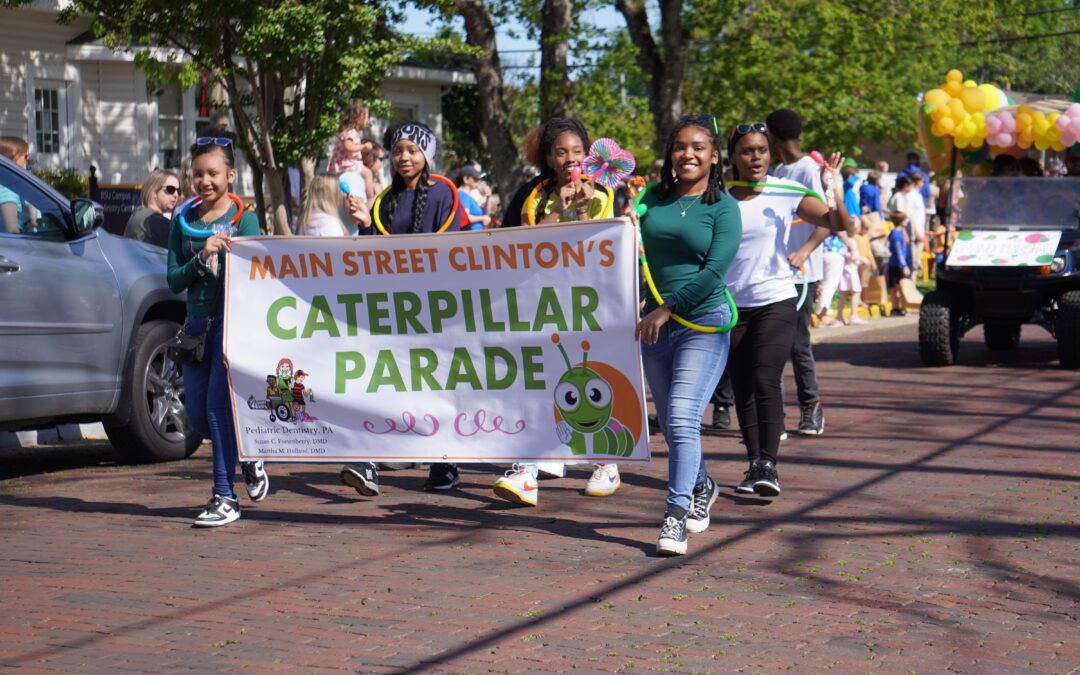 Celebrate Spring in Olde Towne Clinton with the Caterpillar Parade and Spring into Green Market
