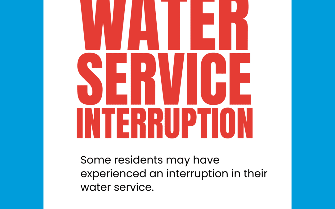 Water Service Interruption Notice Related to Billing System Transition