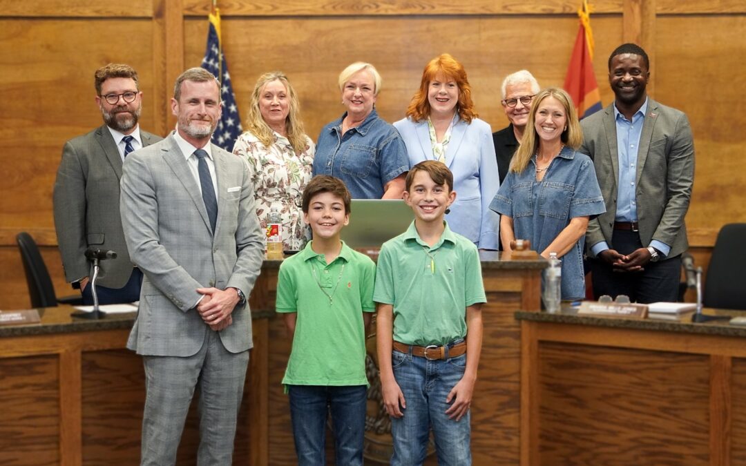 Board Recognizes Young Residents Who Helped Locate Water Leak